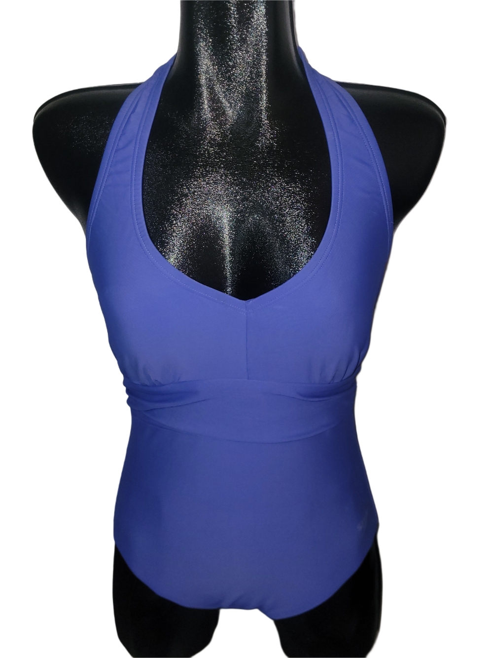 Speedo Royal Blue Halter One-Piece Swimsuit Size 10